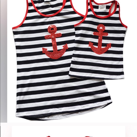 Sequin Anchor Stripe Tank Top. Now available!! - Picture 2 of 2